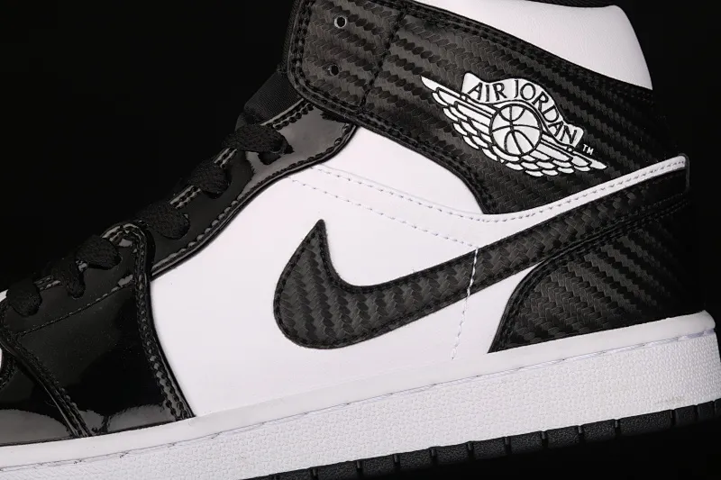 All Categories Air Jordan Jordan Series Basketball Shoes Air Jordan 1 Mid Air Jordan 1 Mid "All-Star" AJ1 Joe 1 China All-Star Black and White Patent Leather Mid-top Versatile Casual Sports Shoes DD1649-001